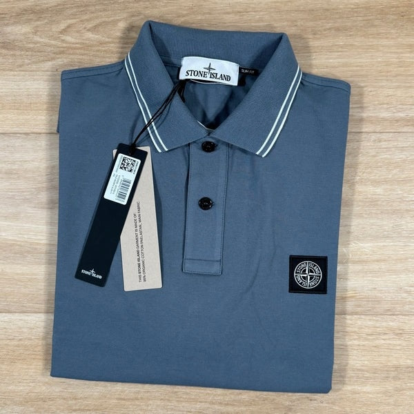 Stone Island Compass Badge Piqué Polo Shirt