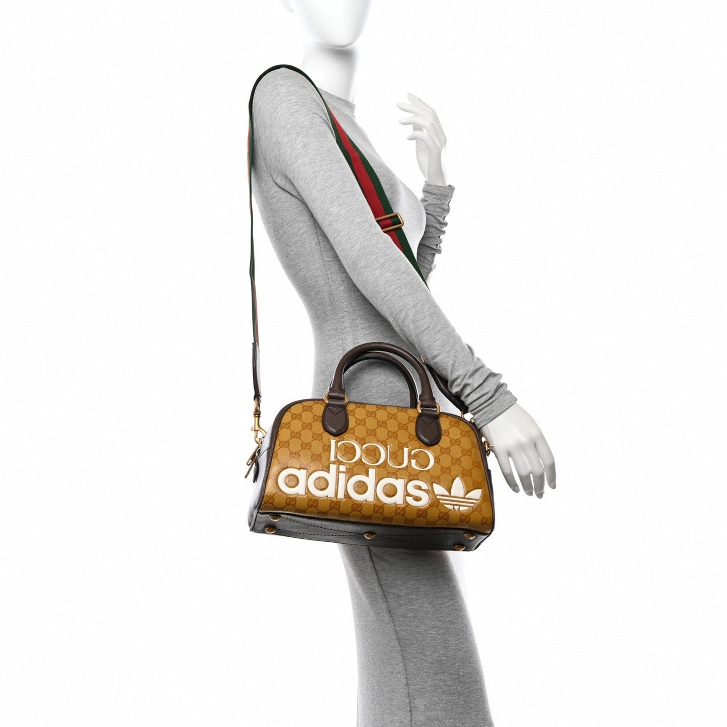 Gucci x Adidas Monogram Duffel Bag