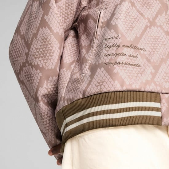 PUMA Snake Print Bomber Jacket