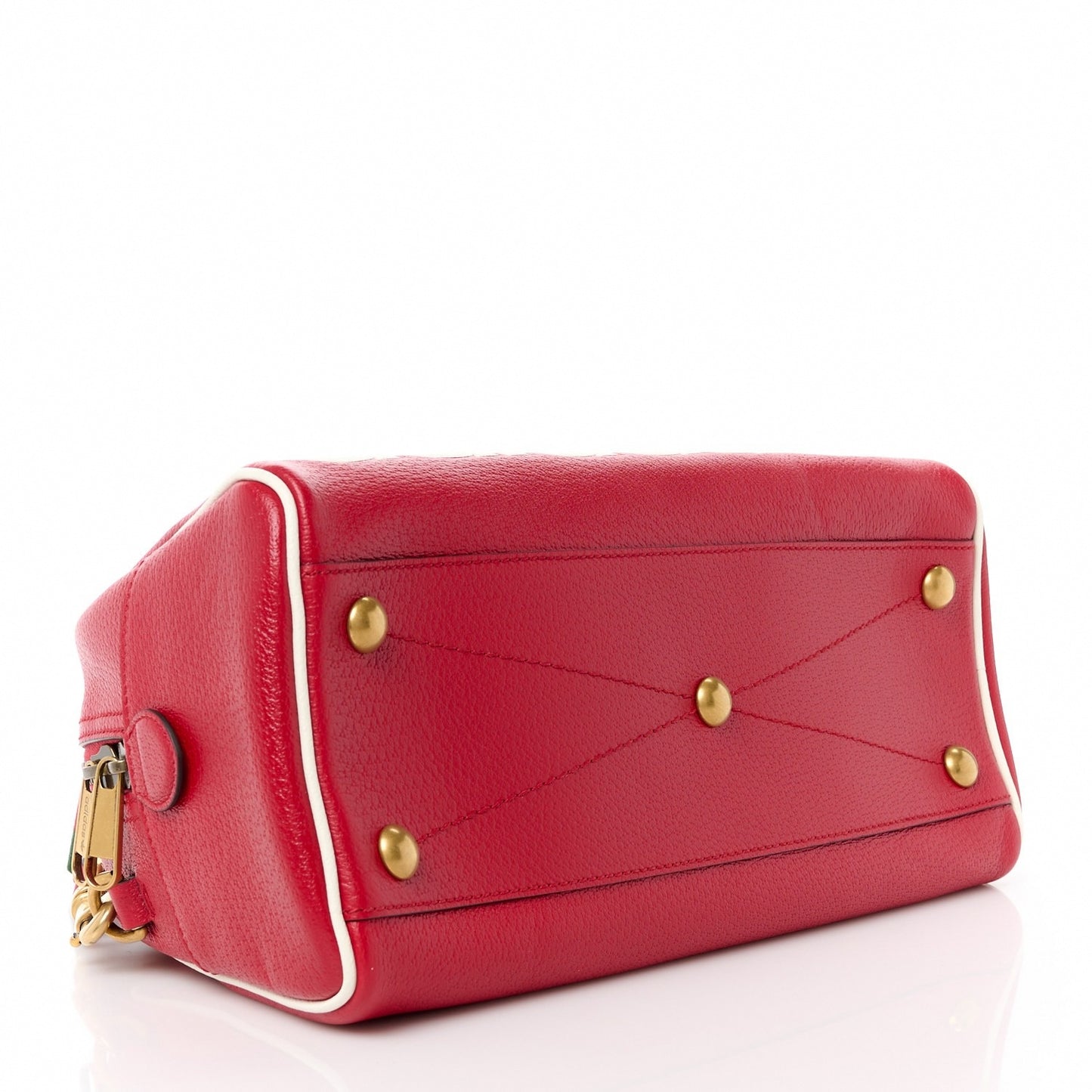 Gucci x Adidas Red Leather Duffel Bag