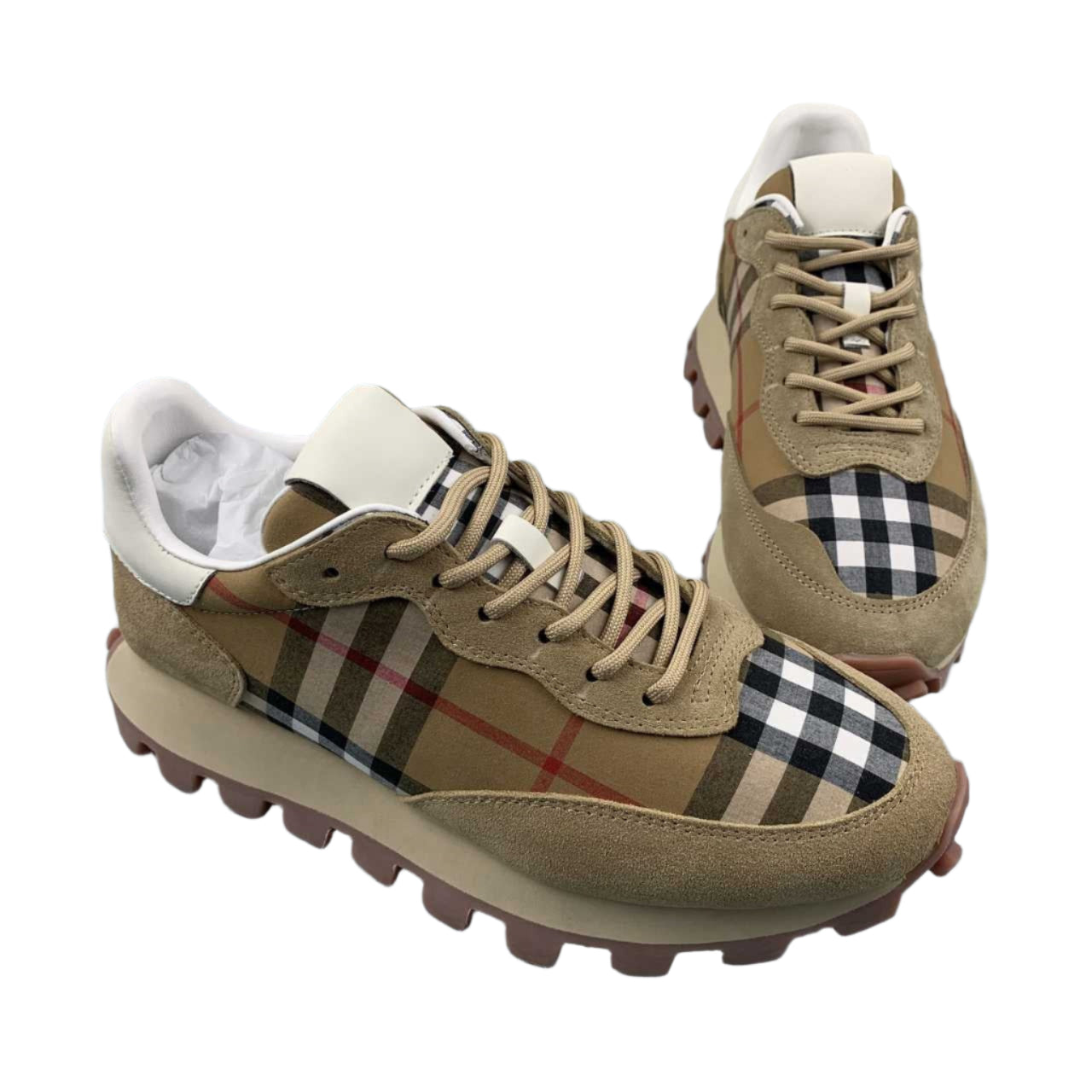 Burberry Vintage Check Suede Panel
