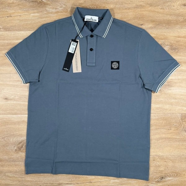 Stone Island Compass Badge Piqué Polo Shirt