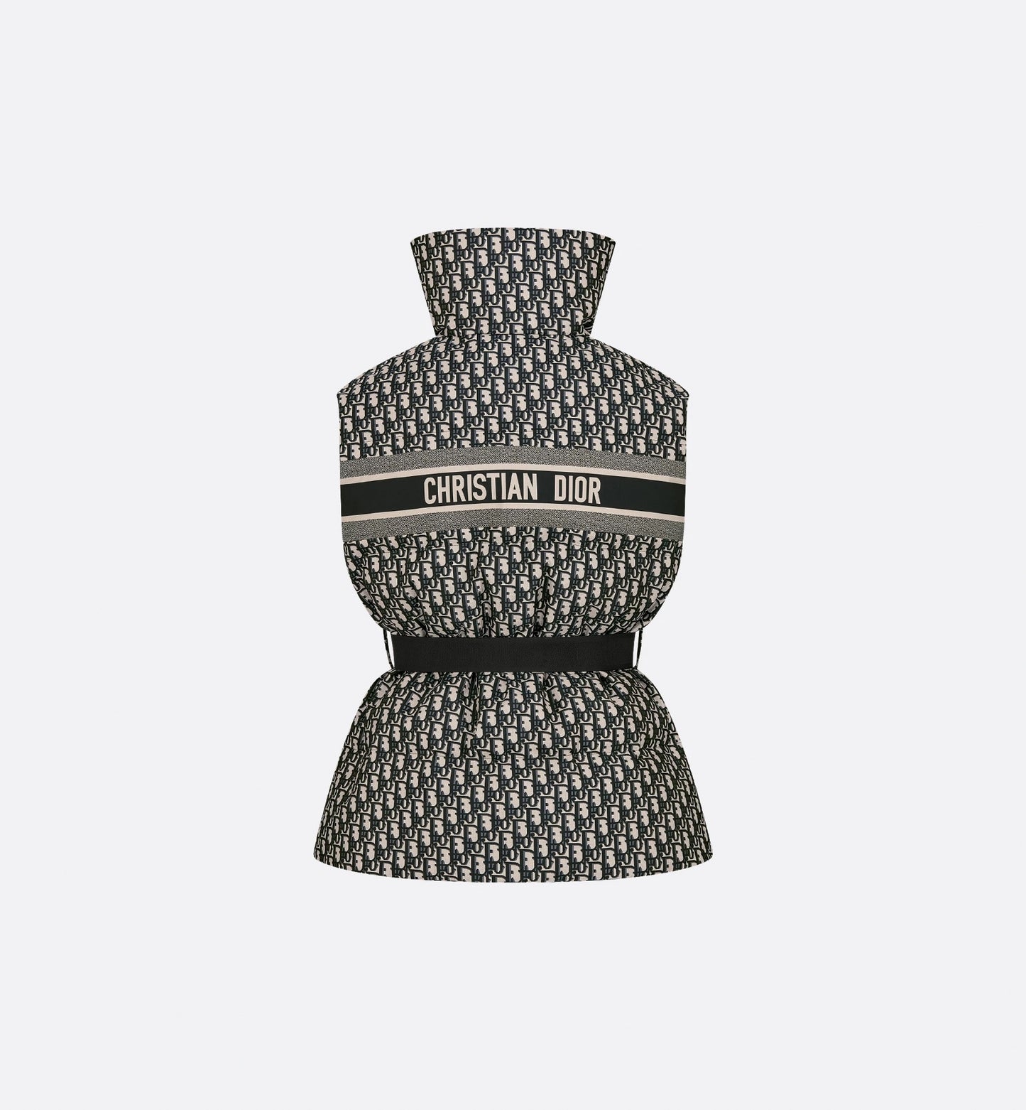 Oblique Belted Puffer Vest
