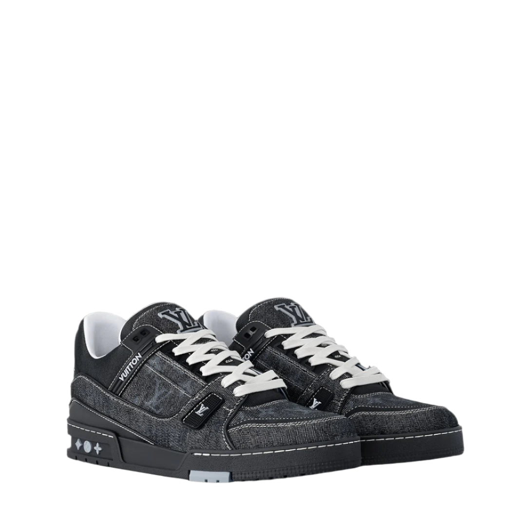 Louis Vuitton Trainer - Black Monogram Denim