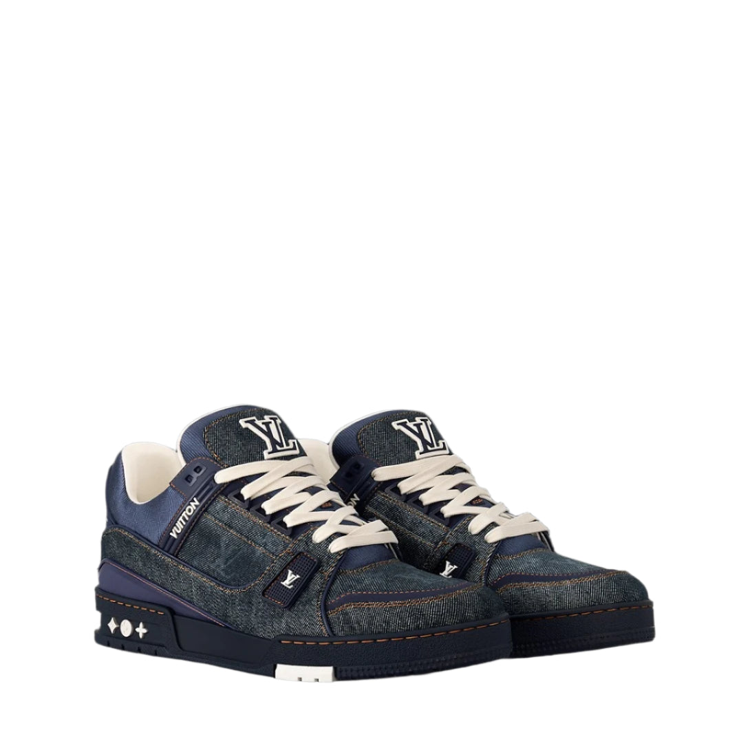 Louis Vuitton Trainer - Navy Blue Monogram Denim