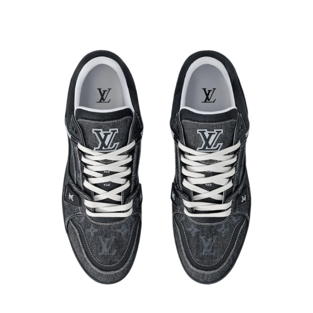 Louis Vuitton Trainer - Black Monogram Denim