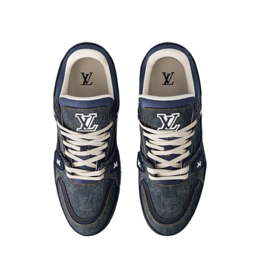 Louis Vuitton Trainer - Navy Blue Monogram Denim